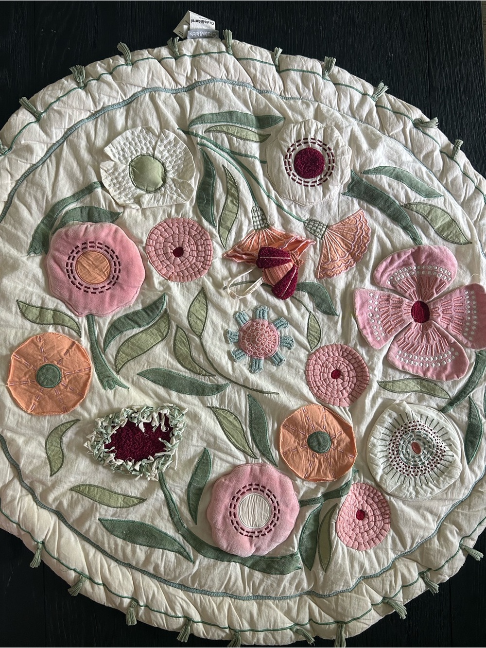 Crate & Barrel Baby Busy Mat, crinkles, squeaks (smoke free home)